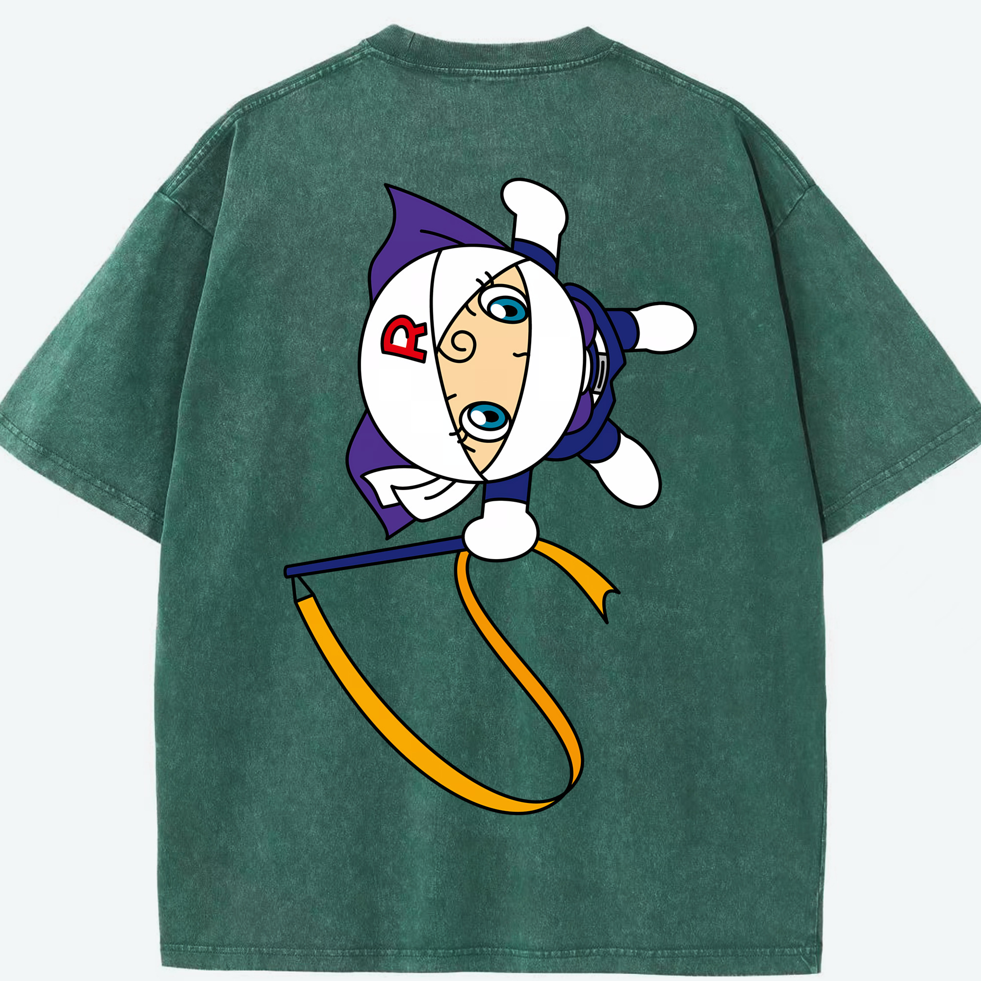 （画像用） アンパンマン Anpanman 綿100% ヴィンテージ風 半袖Tシャツ（背面プリント）